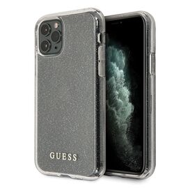 Guess GUHCN65PCGLSI iPhone 11 Pro Max silver/silver hard case Glitter | Techbox