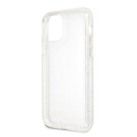 Guess GUHCN65PCGLSI iPhone 11 Pro Max silver/silver hard case Glitter | Techbox