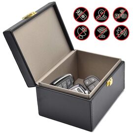 Signal blocking chest Radio blocking Faraday Box for car keys smartphone black - Uncategorized Screen Protection (2) - Screen & Camera Protection - Techbox