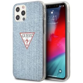 Guess GUHCP12LPCUJULLB iPhone 12 Pro Max 6.7" blue/light blue hardcase Jeans Collection | Techbox