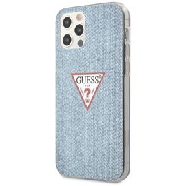 Guess GUHCP12LPCUJULLB iPhone 12 Pro Max 6.7" blue/light blue hardcase Jeans Collection | Techbox