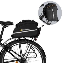 Wozinsky roomy bike carrier bag 35L (rain cover included) black (WBB19BK) - Smartphone Holders - Smartphones - Techbox
