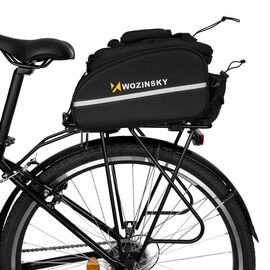Wozinsky roomy bike carrier bag 35L (rain cover included) black (WBB19BK) - Smartphone Holders - Smartphones - Techbox