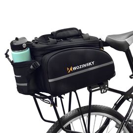Wozinsky roomy bike carrier bag 35L (rain cover included) black (WBB19BK) - Smartphone Holders - Smartphones - Techbox
