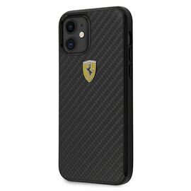 Ferrari FERCAHCP12SBK iPhone 12 mini 5,4" czarny/black hardcase On Track Real Carbon - Apple Cases - Cases - Techbox