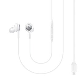 Samsung AKG wired in-ear headphones USB Type C white (EO-IC100BWEGEU) - Handsfree - Headsets - Techbox