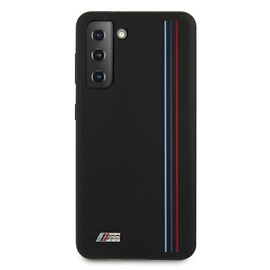Etui BMW BMHCS21MSIVTBK S21+ G996 czarny/black Silicone Stripes M Collection - Samsung Cases - Cases - Techbox