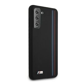 Etui BMW BMHCS21MSIVTBK S21+ G996 czarny/black Silicone Stripes M Collection - Samsung Cases - Cases - Techbox