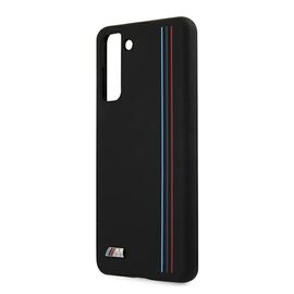 Etui BMW BMHCS21MSIVTBK S21+ G996 czarny/black Silicone Stripes M Collection - Samsung Cases - Cases - Techbox