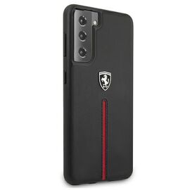 Ferrari FEOSIHCS21SBK S21 G991 black/black hardcase Off Track Leather Nylon Stripe | Techbox