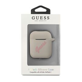 Guess GUACA2LSVSGP AirPods cover szaro rÃ³Å¼owy/grey pink Silicone Vintage - Smartphone Accessories - Cables & Accessories - Techbox