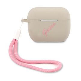 Guess GUACAPLSVSGP AirPods Pro cover szaro rÃ³Å¼owy/grey pink Silicone Vintage - Smartphone Accessories - Cables & Accessories - Techbox
