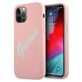 Guess GUHCP12LLSVSPG iPhone 12 Pro Max 6,7" r&Atilde;&sup3;&Aring;&frac14;owo zielony/green pink hardcase Silicone Vintage - Apple Cases - Cases - Techbox