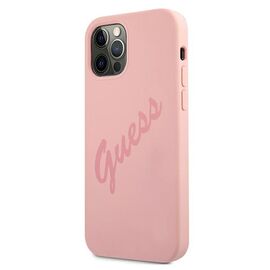 Guess GUHCP12LLSVSPI iPhone 12 Pro Max 6,7" r&Atilde;&sup3;&Aring;&frac14;owy/pink hardcase Script Vintage - Apple Cases - Cases - Techbox