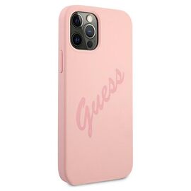 Guess GUHCP12LLSVSPI iPhone 12 Pro Max 6,7" r&Atilde;&sup3;&Aring;&frac14;owy/pink hardcase Script Vintage - Apple Cases - Cases - Techbox