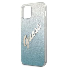 Guess GUHCP12MPCUGLSBL iPhone 12/12 Pro 6.1" blue/blue hardcase Glitter Gradient Script | Techbox