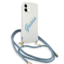 Guess GUHCP12SCRTVSBL iPhone 12 mini 5.4" blue/blue hardcase Script Vintage | Techbox