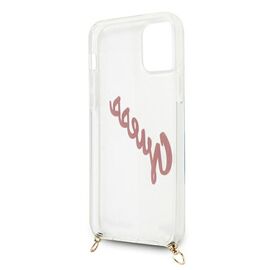 Guess GUHCP12SCRTVSPI iPhone 12 mini 5.4" pink/pink hardcase Script Vintage | Techbox