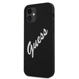 Guess GUHCP12SLSVSBW iPhone 12 mini 5.4" black and white hardcase Silicone Vintage | Techbox
