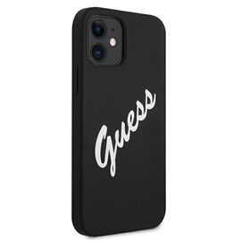 Guess GUHCP12SLSVSBW iPhone 12 mini 5.4" black and white hardcase Silicone Vintage | Techbox