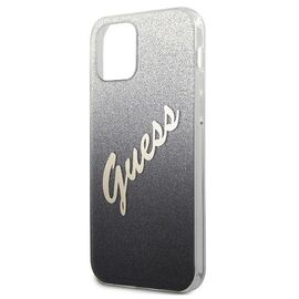 Guess GUHCP12SPCUGLSBK iPhone 12 mini 5,4" czarny/black hardcase Glitter Gradient Script - Apple Cases - Cases - Techbox