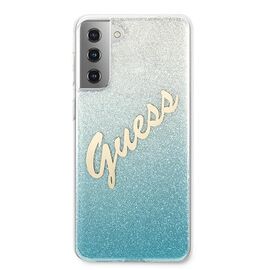 Guess GUHCS21MPCUGLSBL S21+ G996 niebieski/blue hardcase Glitter Gradient Script - Samsung Cases - Cases - Techbox