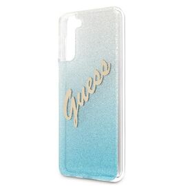 Guess GUHCS21MPCUGLSBL S21+ G996 niebieski/blue hardcase Glitter Gradient Script - Samsung Cases - Cases - Techbox