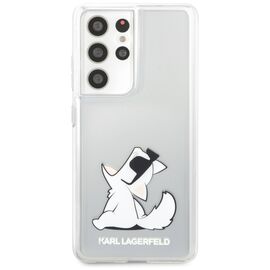 Karl Lagerfeld KLHCS21LCFNRC S21 Ultra G998 hardcase transparent Choupette Fun - Samsung Cases - Cases - Techbox