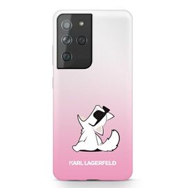 Karl Lagerfeld KLHCS21LCFNRCPI S21 Ultra G998 hardcase r&Atilde;&sup3;&Aring;&frac14;owy/pink Choupette Fun - Samsung Cases - Cases - Techbox