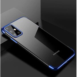 Clear Color Case Gel TPU Electroplating frame Cover for Samsung Galaxy A72 4G blue - Uncategorized Cases (2) - Cases - Techbox