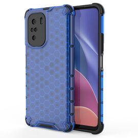 Honeycomb Case armor cover with TPU Bumper for Xiaomi Redmi K40 Pro+ / K40 Pro / K40 / Poco F3 blue | Techbox
