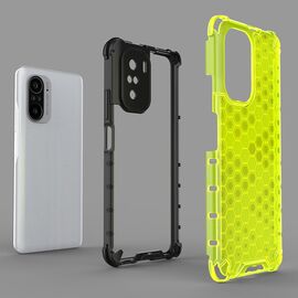 Honeycomb Case armor cover with TPU Bumper for Xiaomi Redmi K40 Pro+ / K40 Pro / K40 / Poco F3 green | Techbox