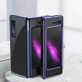 Plating Case hard case Electroplating frame Cover for Samsung Galaxy Fold blue - Samsung Cases - Cases - Techbox