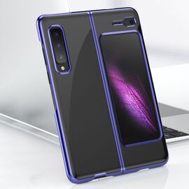 Plating Case hard case Electroplating frame Cover for Samsung Galaxy Fold blue - Samsung Cases - Cases - Techbox