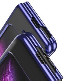 Plating Case hard case Electroplating frame Cover for Samsung Galaxy Fold blue - Samsung Cases - Cases - Techbox