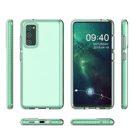 Spring Case clear TPU gel protective cover with colorful frame for Samsung Galaxy A02s EU light pink - Uncategorized Cases (2) - Cases - Techbox