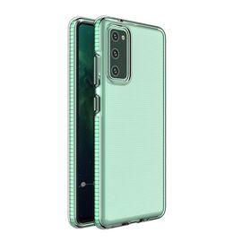 Spring Case clear TPU gel protective cover with colorful frame for Samsung Galaxy A72 4G mint | Techbox