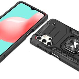Wozinsky Ring Armor Case Kickstand Tough Rugged Cover for Samsung Galaxy A32 5G black | Techbox