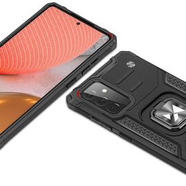 Wozinsky Ring Armor Case Kickstand Tough Rugged Cover for Samsung Galaxy A72 4G red | Techbox