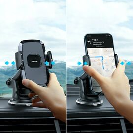 Joyroom car phone holder with telescopic extendable arm for dashboard and windshield black (JR-ZS259) | Techbox