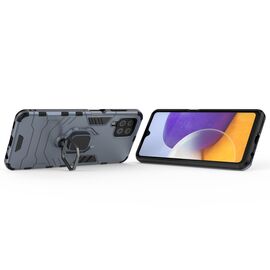 Ring Armor Case Kickstand Tough Rugged Cover for Samsung Galaxy A22 4G blue | Techbox