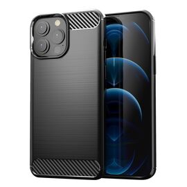 Carbon Case Flexible Cover TPU Case for iPhone 13 Pro Max black | Techbox