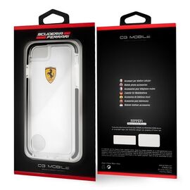 Ferrari Hardcase FEGLHCP7BK iPhone 7/8 SE2020 Shockproof transparent black - Apple Cases - Cases - Techbox