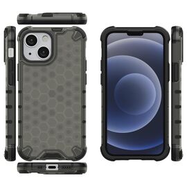 Honeycomb Case armor cover with TPU Bumper for iPhone 13 mini black | Techbox