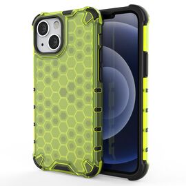 Honeycomb Case armor cover with TPU Bumper for iPhone 13 mini green | Techbox