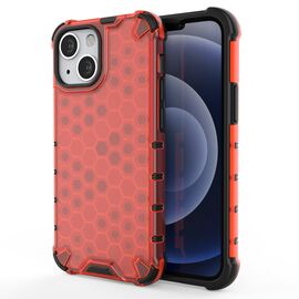 Honeycomb Case armor cover with TPU Bumper for iPhone 13 mini red | Techbox