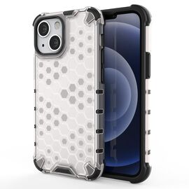 Honeycomb Case armor cover with TPU Bumper for iPhone 13 mini transparent | Techbox