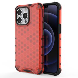 Honeycomb Case armor cover with TPU Bumper for iPhone 13 Pro red - Apple Cases - Cases - Techbox