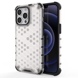 Honeycomb Case armor cover with TPU Bumper for iPhone 13 Pro transparent | Techbox