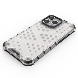 Honeycomb Case armor cover with TPU Bumper for iPhone 13 Pro transparent | Techbox